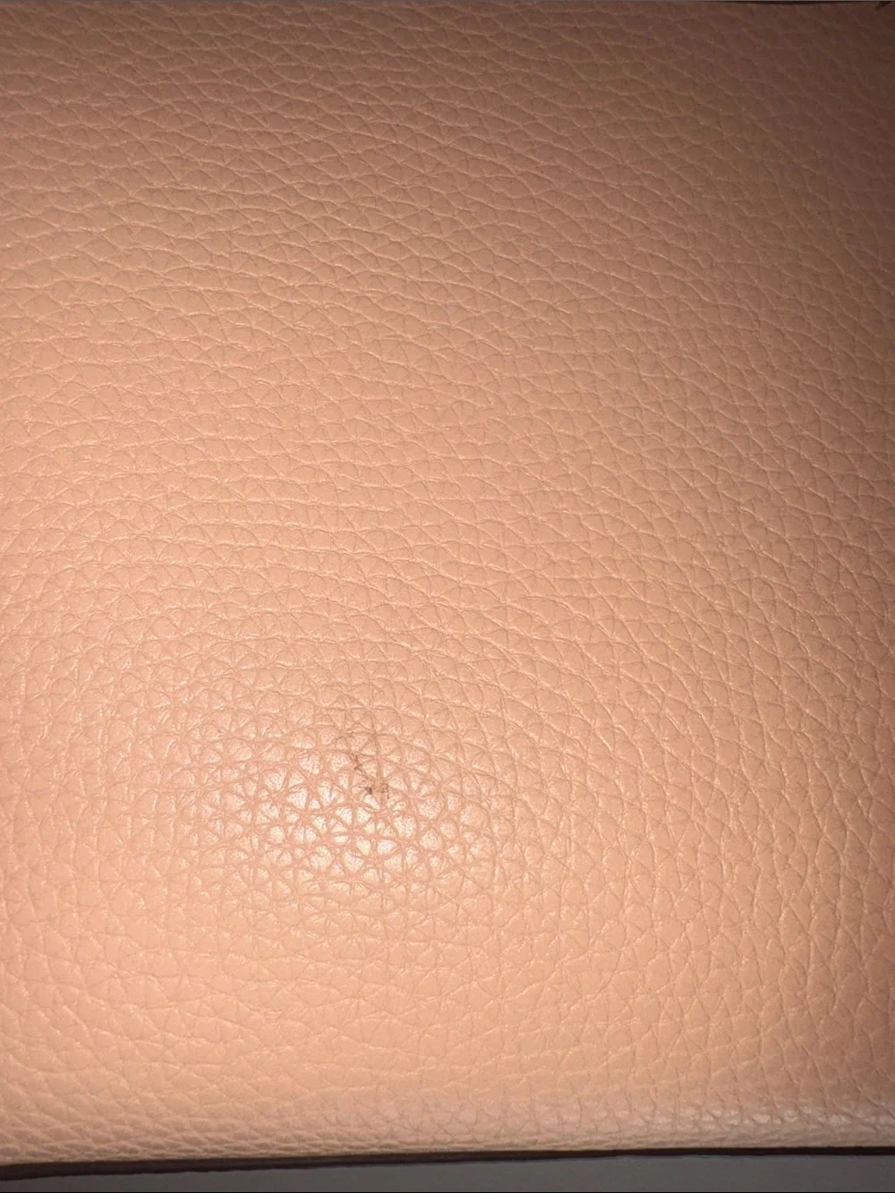 Michael Kors Nude tan Pebbled Leather Satchel with Gold Hardware